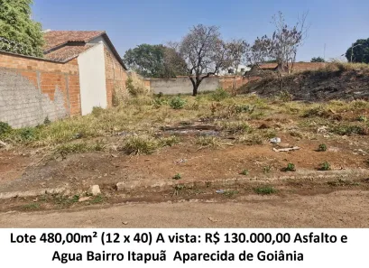 Lote/Terreno à venda, 480m² no Itapoã, Aparecida de Goiânia