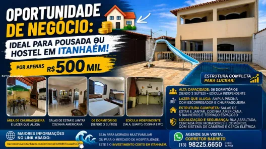 Casa com 6 Quartos à venda, 300m² no , Itanhaém