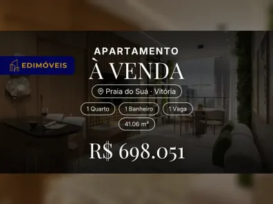 Apartamento com 1 Quarto à venda, 41m² no Praia do Suá, Vitória