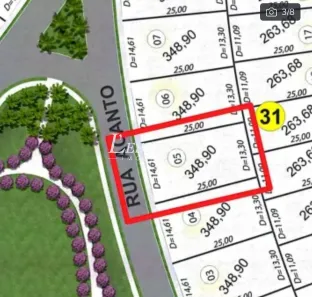 Lote/Terreno à venda, 348m² no Jardins Capri, Senador Canedo