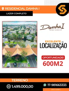 Lote/Terreno à venda, 600m² no Residencial Jardins, São José do Rio Preto