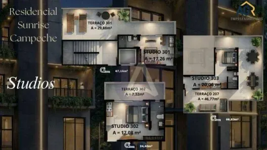 Apartamento à venda, 51m² no Campeche, Florianópolis