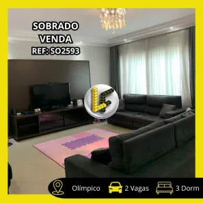 Sobrado com 3 Quartos à venda, 287m² no Olímpico, São Caetano do Sul