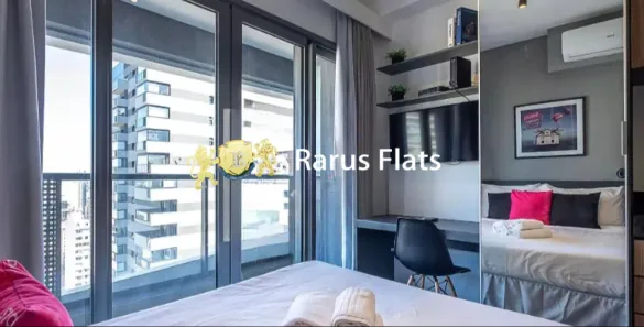 Flat com 1 Quarto para alugar, 25m² no Pinheiros, São Paulo