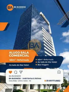 Sala Comercial para alugar, 40m² no Boa Viagem, Recife