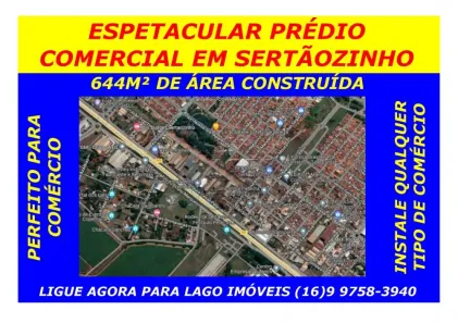 Ponto Comercial à venda, 644m² no Vila Industrial, Sertãozinho