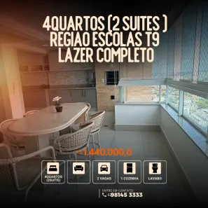Apartamento com 4 Quartos à venda, 144m² no Setor Bueno, Goiânia