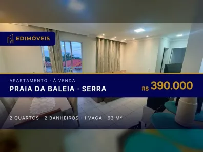 Apartamento com 2 Quartos à venda, 63m² no Praia da Baleia, Serra