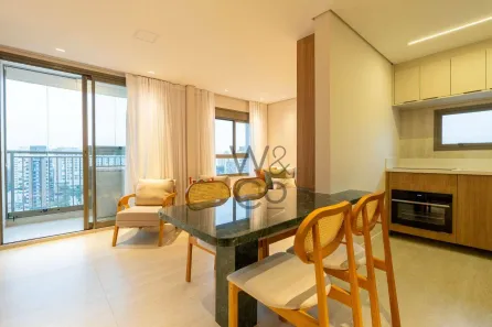 Apartamento com 1 Quarto para alugar, 42m² no Campo Belo, São Paulo