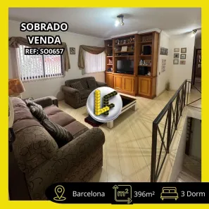 Sobrado com 3 Quartos à venda, 396m² no Barcelona, São Caetano do Sul