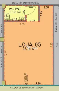Sala Comercial para alugar, 38m² no Jardim Alphacenter, Santa Bárbara D'Oeste