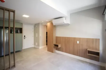 Apartamento com 1 Quarto para alugar, 27m² no Moema, São Paulo