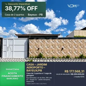Casa com 2 Quartos à venda, 115m² no Jardim Aeroporto, Bayeux