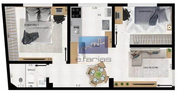 Apartamento com 2 Quartos à venda, 41m² no Vila Guilhermina, São Paulo