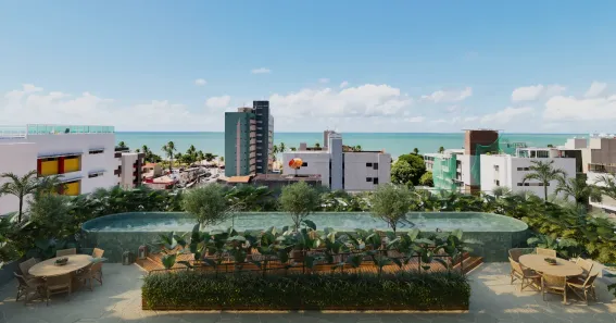 Flat com 1 Quarto à venda, 22m² no Cabo Branco, João Pessoa