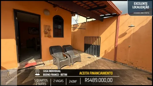 Casa com 5 Quartos à venda, 200m² no Conjunto Habitacional Bueno Franco, Betim