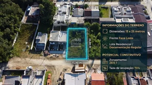 Lote/Terreno à venda, 325m² no Balneário Saint Etienne, Matinhos