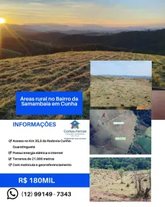 Fazenda/Sítio à venda, 21000m² no , Cunha
