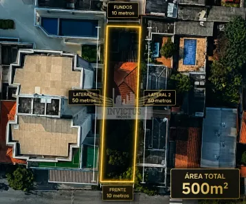 Lote/Terreno à venda, 500m² no Campestre, Santo André
