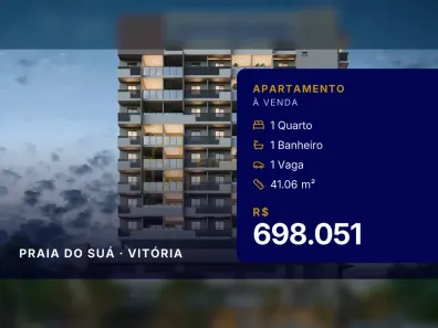 Apartamento com 1 Quarto à venda, 41m² no Praia do Suá, Vitória