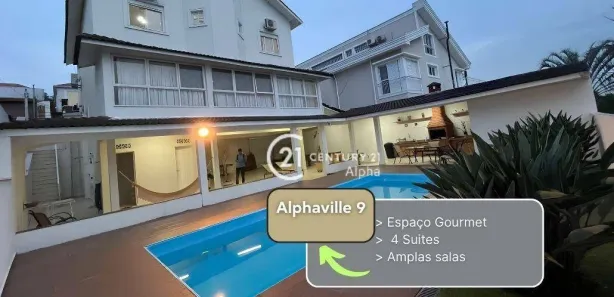 Casa de Condomínio com 4 Quartos à venda, 480m² no Alphaville, Santana de Parnaíba