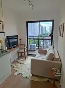 Apartamento com 1 Quarto para alugar, 28m² no Indianópolis, São Paulo
