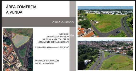 à venda, 2932m² no Cyrela Landscape, Uberaba