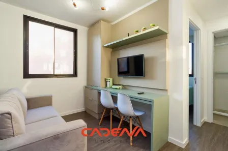 Apartamento com 1 Quarto para alugar, 23m² no Centro, Curitiba