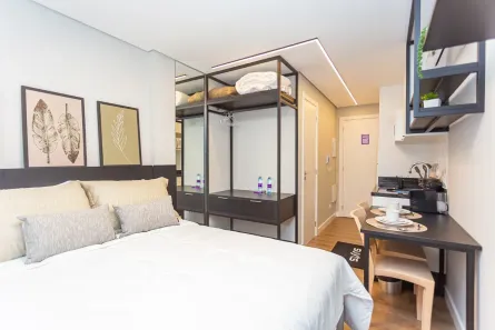 Apartamento com 1 Quarto para alugar, 17m² no Centro, Curitiba