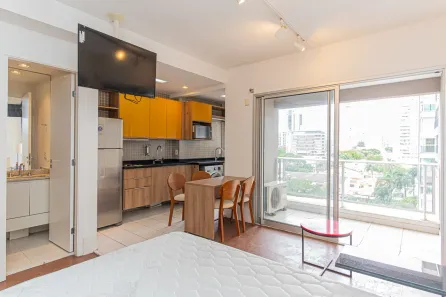Apartamento com 1 Quarto para alugar, 36m² no Cidade Monções, São Paulo