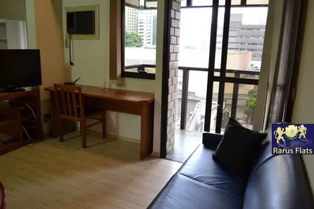 Flat com 1 Quarto para alugar, 40m² no Moema, São Paulo