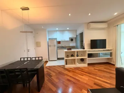 Apartamento com 1 Quarto para alugar, 55m² no Cidade Monções, São Paulo