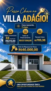 Casa com 2 Quartos à venda, 48m² no Maioba do Mocajituba, Paço do Lumiar