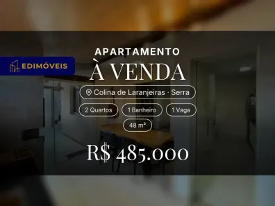 Apartamento com 2 Quartos à venda, 48m² no Colina de Laranjeiras, Serra
