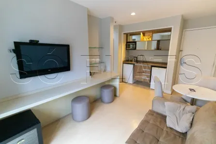 Apartamento com 1 Quarto para alugar, 32m² no Indianópolis, São Paulo