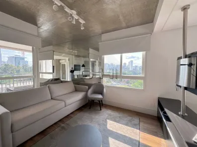 Apartamento com 1 Quarto para alugar, 63m² no Cidade Monções, São Paulo