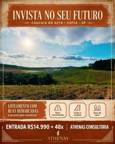 Lote/Terreno à venda, 500m² no Esmeralda Park (Caucaia do Alto), Cotia