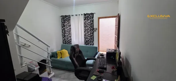 Casa de Condomínio com 2 Quartos para alugar, 54m² no Princesa, Praia Grande