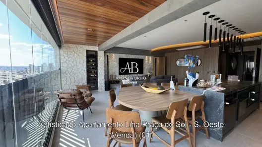 Apartamento com 3 Quartos à venda, 121m² no Setor Oeste, Goiânia