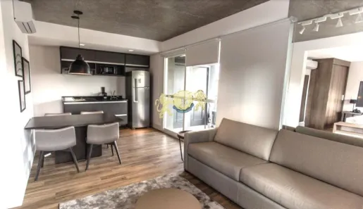 Flat com 1 Quarto para alugar, 64m² no Cidade Monções, São Paulo