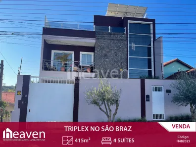 Sobrado com 4 Quartos à venda, 415m² no São Braz, Curitiba