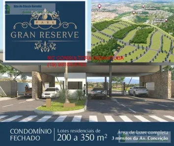 Lote/Terreno à venda, 200m² no Loteamento Park Gran Reserve, Indaiatuba