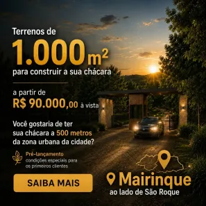 Lote/Terreno à venda, 1000m² no Centro, Mairinque