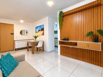 Apartamento com 2 Quartos para alugar, 55m² no Rosa dos Ventos, Parnamirim