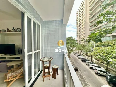 Apartamento com 2 Quartos para alugar, 90m² no Pitangueiras, Guarujá