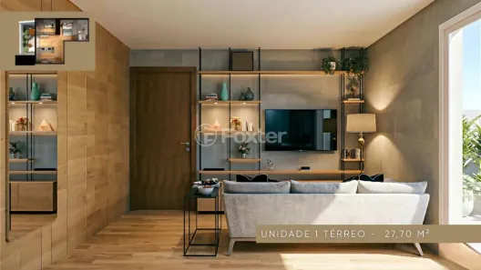 Kitnet com 1 Quarto à venda, 27m² no Coronel Aparício Borges, Porto Alegre