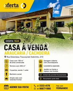 Casa com 3 Quartos à venda, 150m² no Cachoeira, Araucária