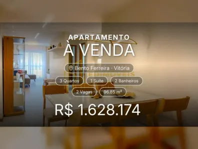 Apartamento com 3 Quartos à venda, 96m² no Bento Ferreira, Vitória
