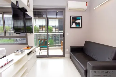 Apartamento com 1 Quarto para alugar, 34m² no Vila Madalena, São Paulo