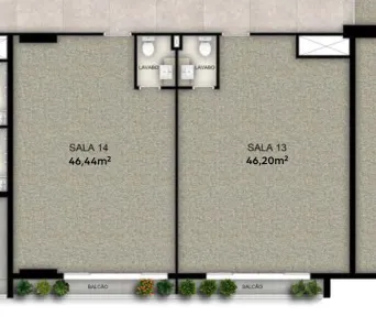 Sala Comercial à venda, 46m² no Setor Marista, Goiânia